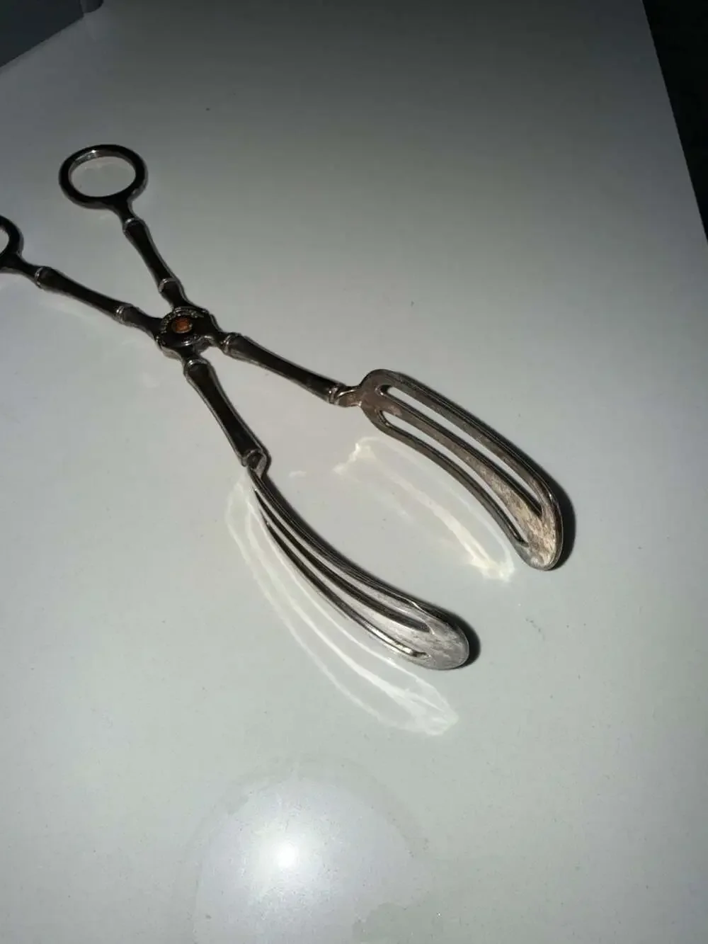 Vintage Silver Plated Made in Italy Salad Serving Utensil - ,